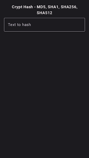 CryptHash - Hash Text Screenshot 0