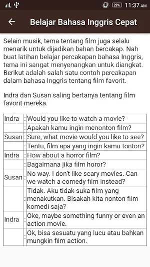 Belajar Bahasa Inggris Cepat + Suara Screenshot 1