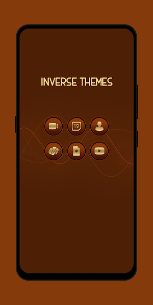 Citrine Brown - Gold Icons Screenshot 1