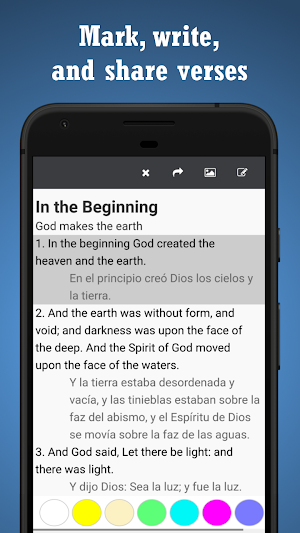 BIBLE SPANISH ENGLISH Screenshot 1