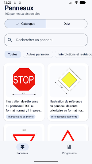 Panneaux routiers français Screenshot 0