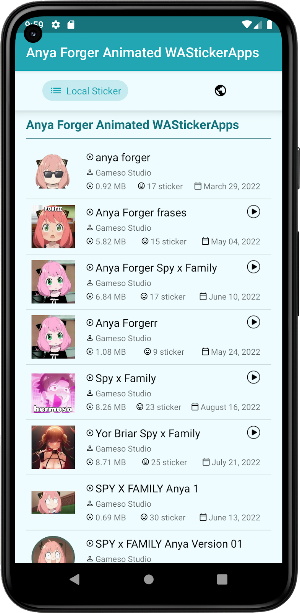 Anya Forger Animated WASticker Screenshot 0