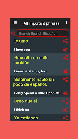 Spanish Word Book screenshot 4