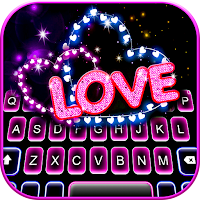 Neon Love Hearts Theme