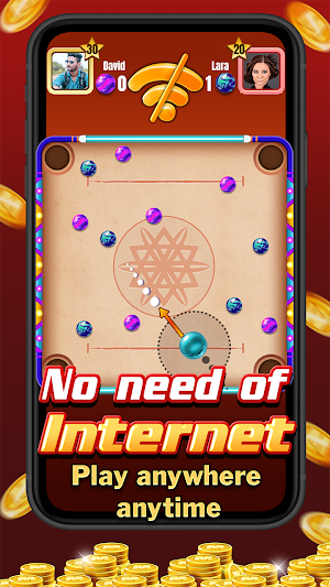 Marble Carrom : Kancha Master Screenshot 2