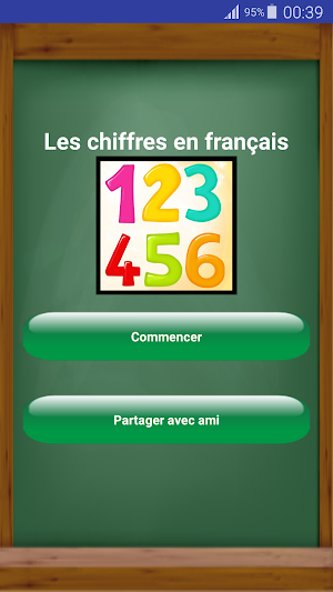 Les chiffres en français - jeux de maths Screenshot 0