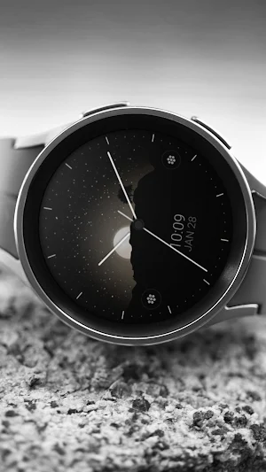 Minimal Black v25 watch face Screenshot 3