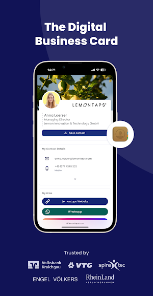 Lemontaps Digital Businesscard Screenshot 0