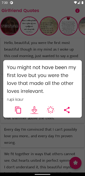 Girlfriend Quotes and Sayings Screenshot 0