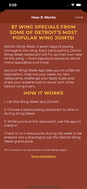 Detroit Wing Week Screenshot 1