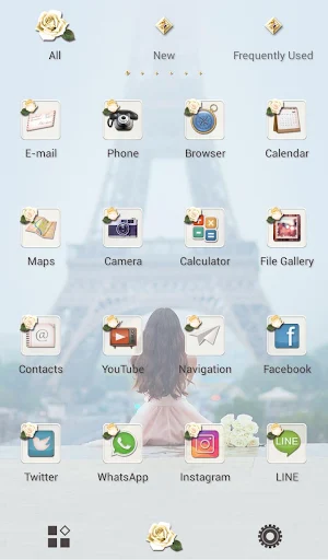 Paris & Girl Theme Screenshot 1