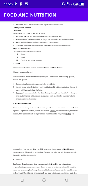 Food and Nutrition Screenshot 2