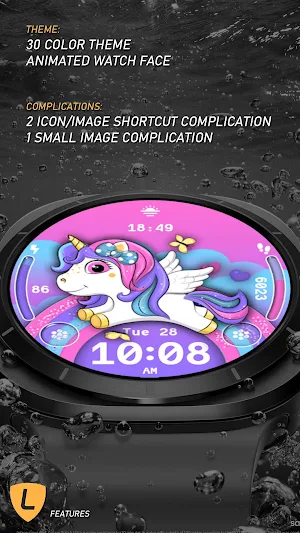 Unicorn Animated Watch 093 Screenshot 2