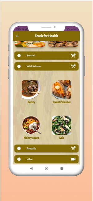 Foods for health Screenshot 1