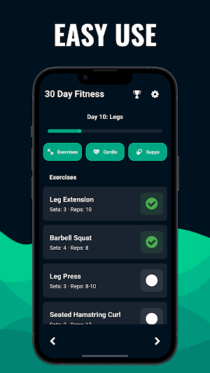 30 Day Fitness: Gym Workouts Screenshot 3