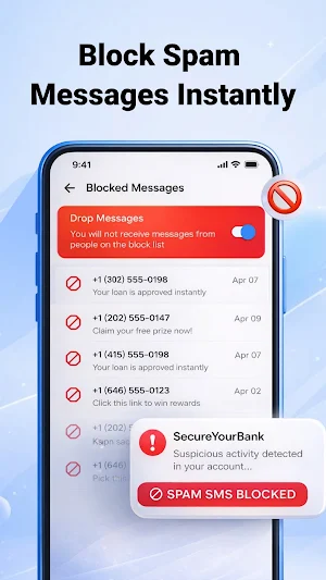 Messages:  SMS Messenger Home Screenshot 3