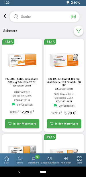 E-Rezept Shop Oberasbach Screenshot 2
