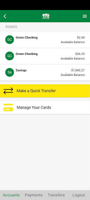 ACB Bank Mobile Screenshot 2