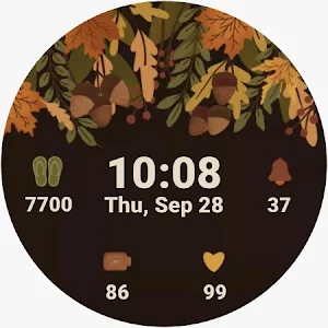 Autumn Watch Face Animated Screenshot 0