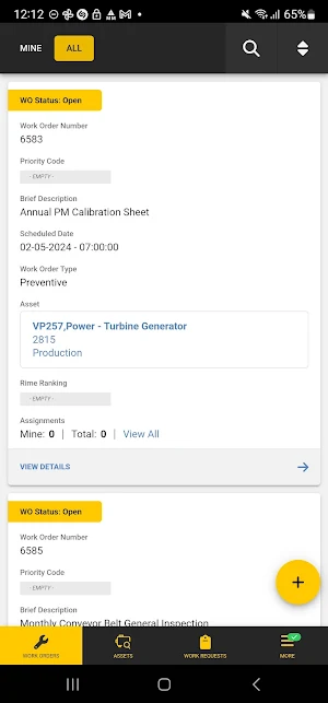 eMaint X5 Screenshot 0