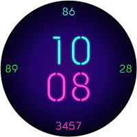 Neon Glow Watch Face