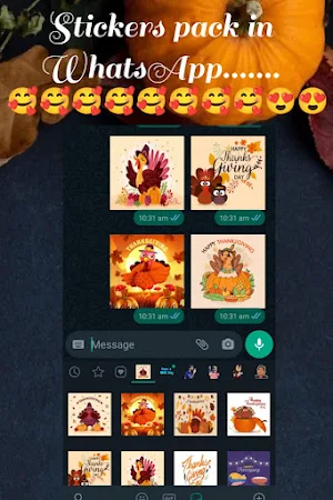 Thanksgiving Sticker -Whatsapp Screenshot 1