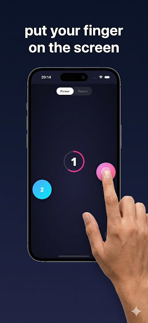 Finger Picker - Team Chooser Screenshot 1