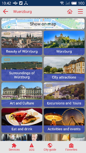 Wuerzburg city guide Screenshot 1