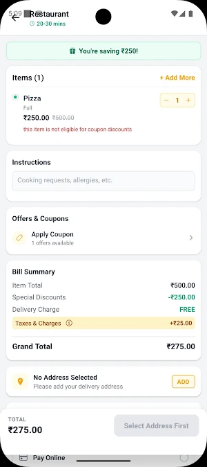 Hangout Restro Cafe Screenshot 1