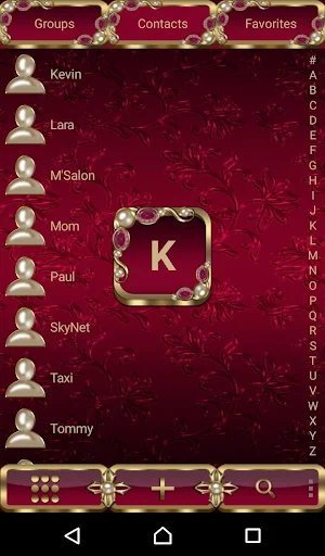 Virgin Mary Crimson Dialer theme Screenshot 2