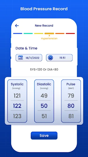 Health Checkup Blood Pressure Screenshot 2