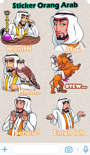 Sticker Arab Kocak- WaStickersApp Screenshot 1