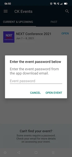 CK Events Screenshot 1