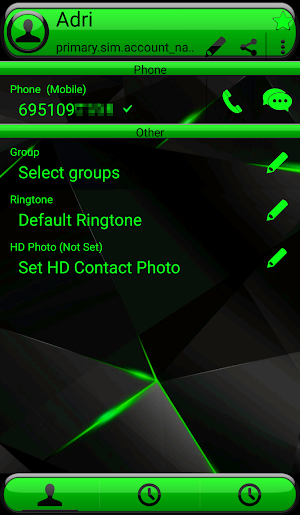 Theme Futura Green Rocketdial Screenshot 3