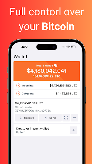 Rust: Bitcoin Wallet - BTC Screenshot 1