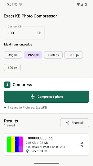 Exact KB Photo Compressor Screenshot 2