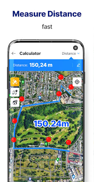 Map Distance Area Calculator Screenshot 1