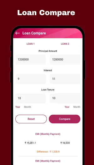 LoanPal - Loan EMI Calculator Screenshot 2