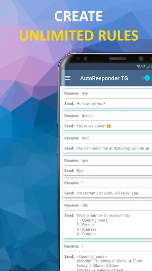 AutoResponder for Telegram - Auto Reply Bot Screenshot 2