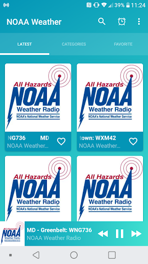 NOAA Weather Radios Online Screenshot 0