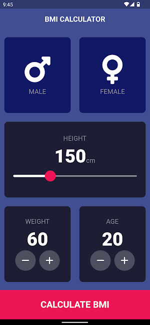 BMI Calculator Screenshot 0