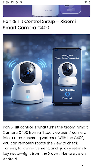 Xiaomi Smart Camera C400 Guide Screenshot 0