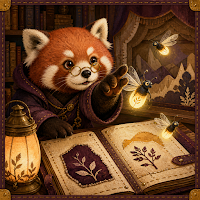 Red Panda Lantern Library