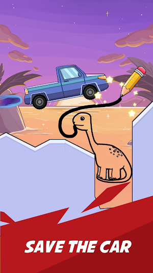 Draw Bridge: Save Car Puzzle Screenshot 0