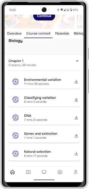 Aspire Learning App Screenshot 2