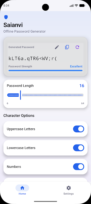 Saianvi Password Generator Screenshot 2