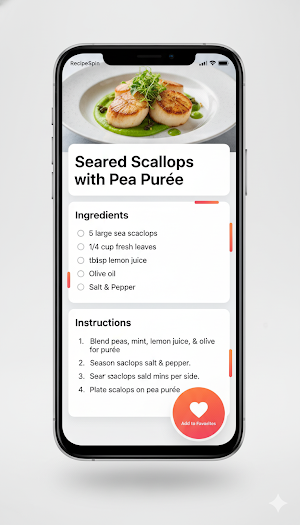 RecipeSpin - Tap to Cook! Screenshot 1