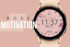 Rose Motivation Watch Face Screenshot 0