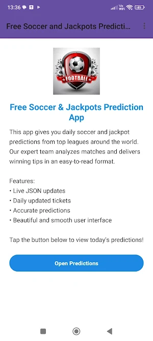Soccer & Jackpot Predictions Screenshot 2