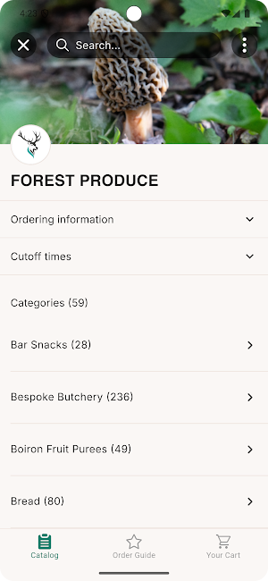 Forest Produce Ordering Screenshot 3